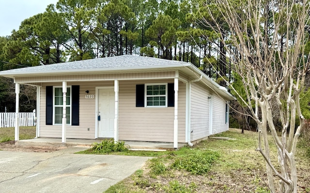 bungalow-style home with a porch