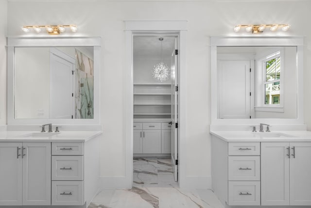 bathroom with vanity