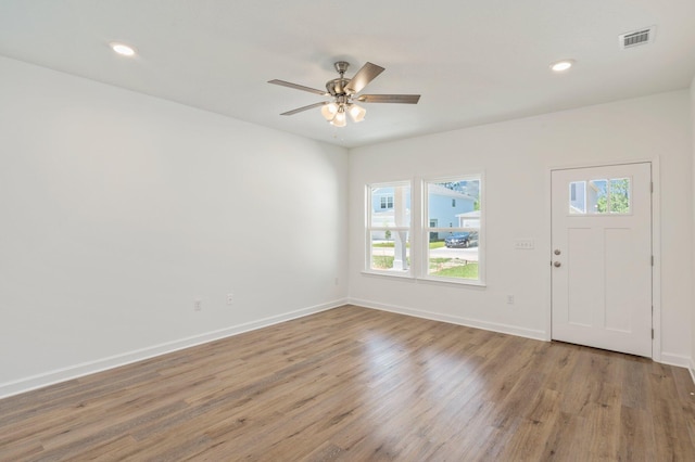 LOT7 Tansey St, Crestview, FL 32539 - foyer featuring ceiling fan and hardwood / wood-style floors