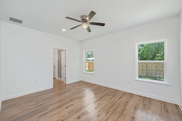 LOT7 Tansey St, Crestview, FL 32539 - unfurnished room featuring ceiling fan and light hardwood / wood-style floors