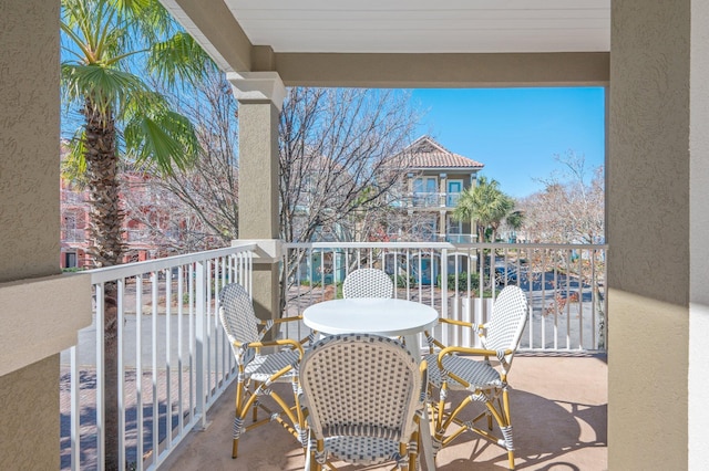 view of balcony