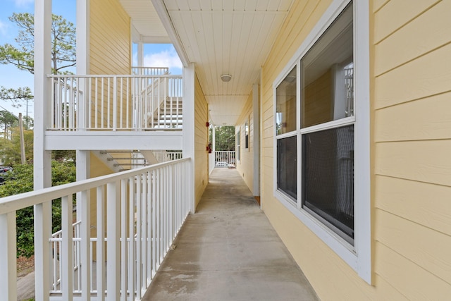 view of balcony