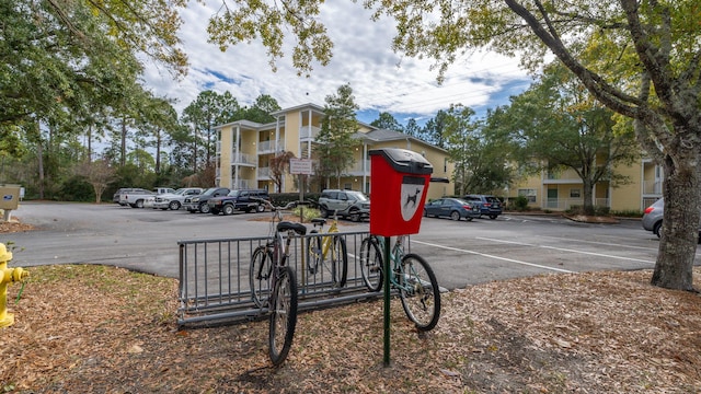 view of parking / parking lot