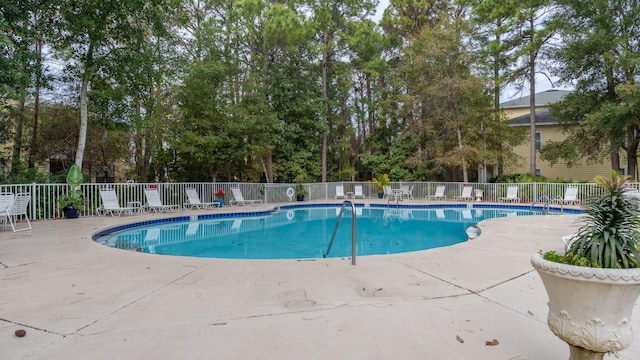 view of pool with a patio area