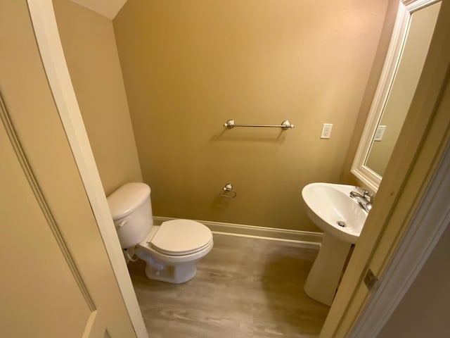 bathroom with toilet and sink