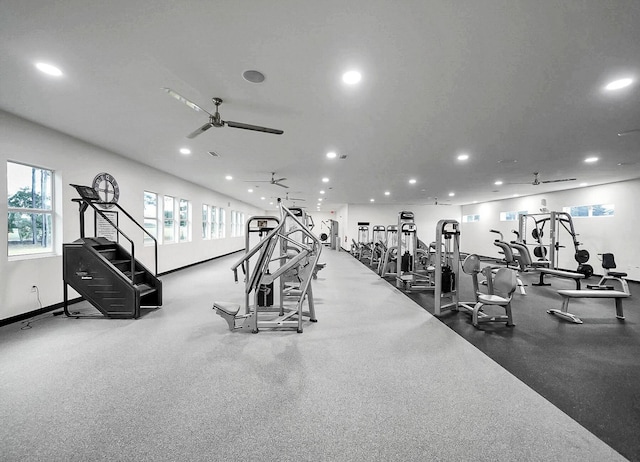 view of exercise room