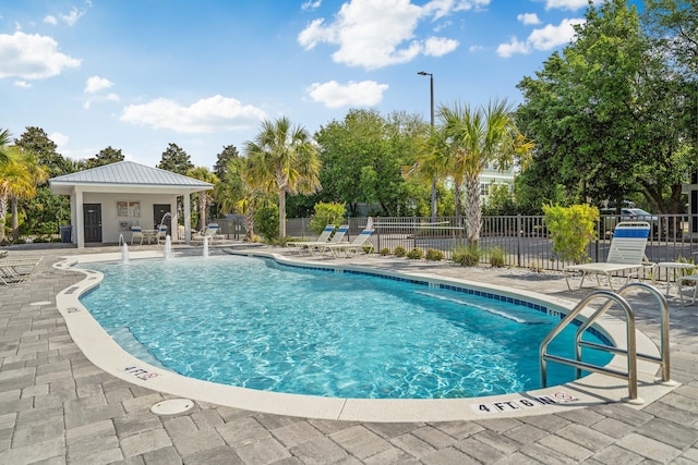 view of pool with a patio area