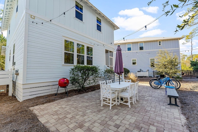 back of house featuring a patio area