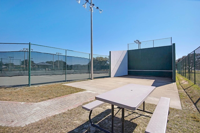 view of sport court