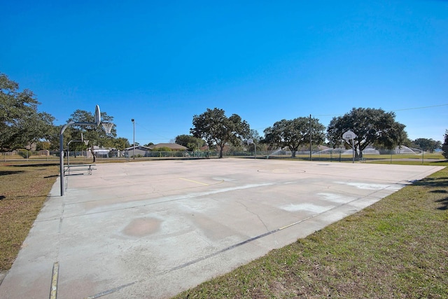 view of sport court