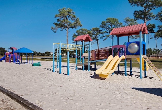 view of jungle gym