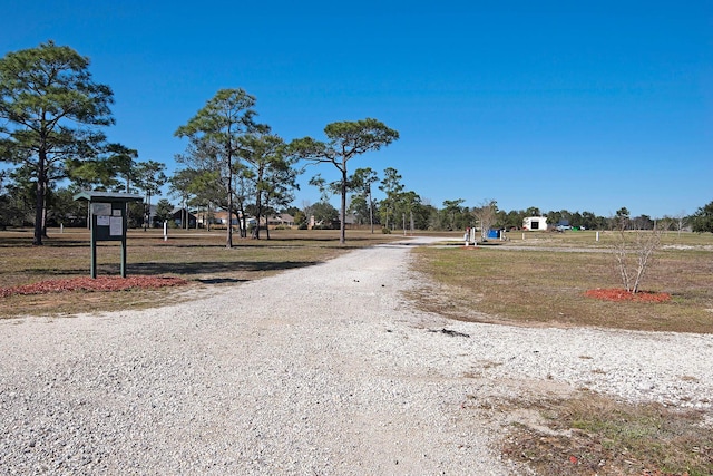 view of road