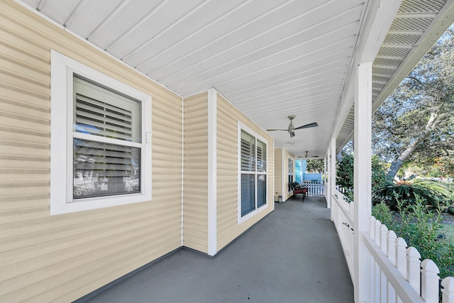 view of patio / terrace featuring covered porch