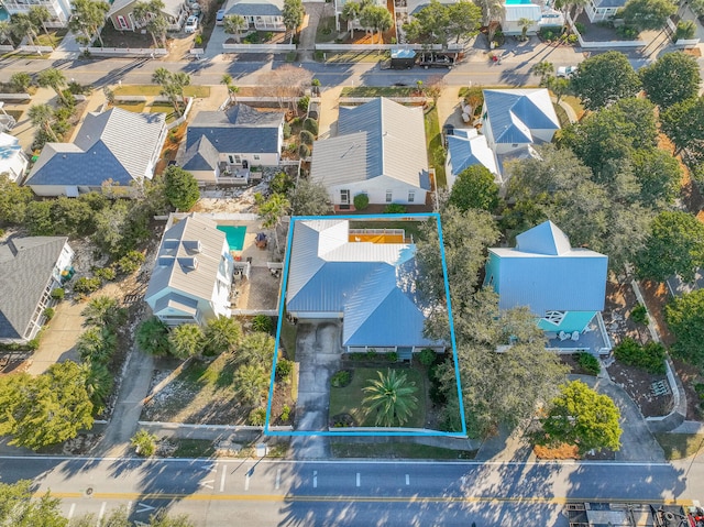 bird's eye view featuring a residential view