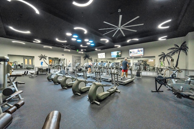 view of exercise room