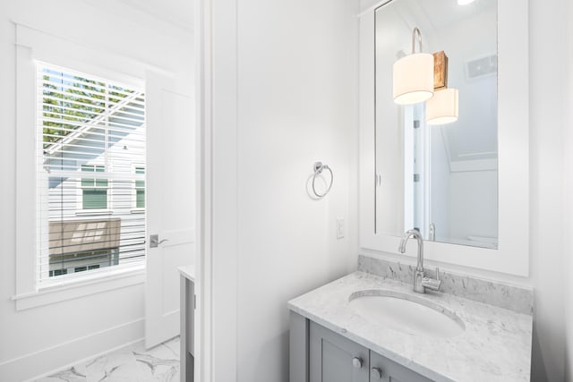 bathroom with vanity