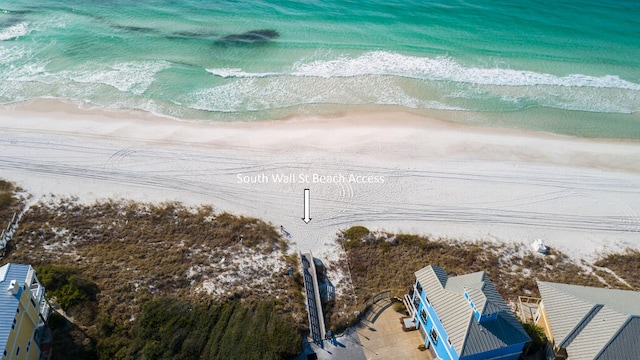 drone / aerial view of expansive beach