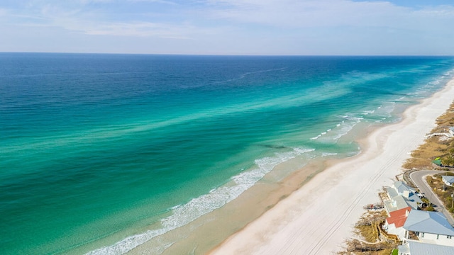 aerial view of unending shoreline