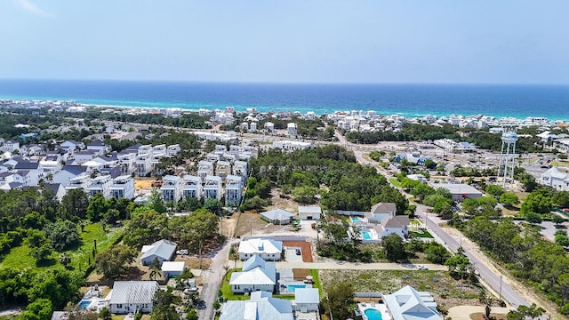 bird's eye view of a large body of water