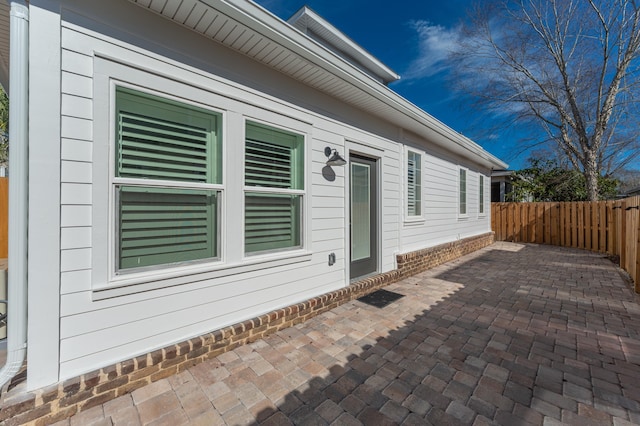 exterior space featuring a patio