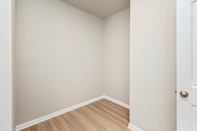 unfurnished room featuring light hardwood / wood-style flooring