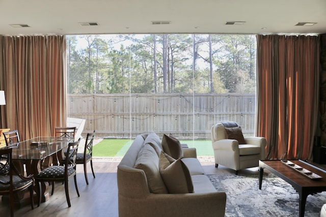 sunroom featuring a wealth of natural light