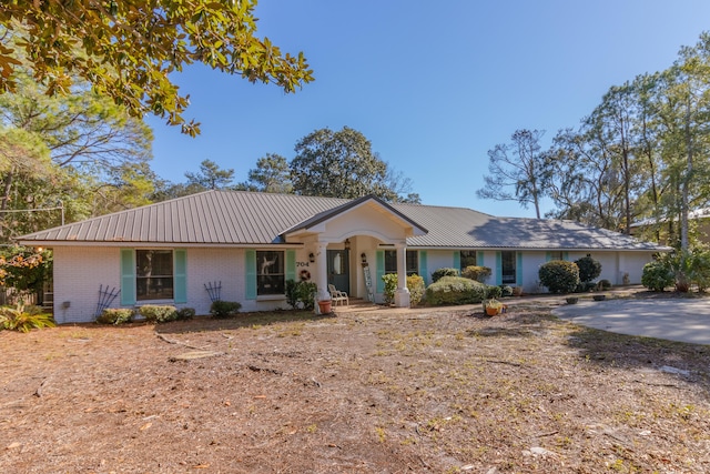 view of ranch-style home