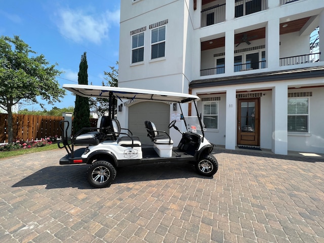 11 Wadleigh Way, Miramar Beach, FL 32550 - exterior space with a garage and fence