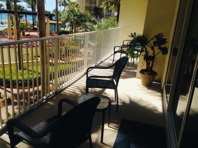 view of balcony