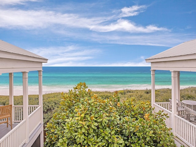 water view with a beach view