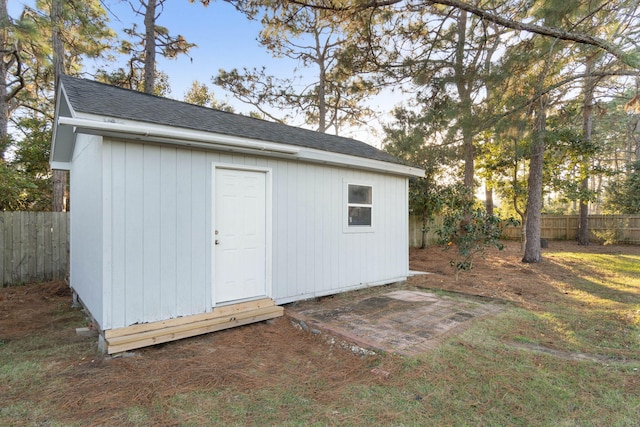 view of outbuilding