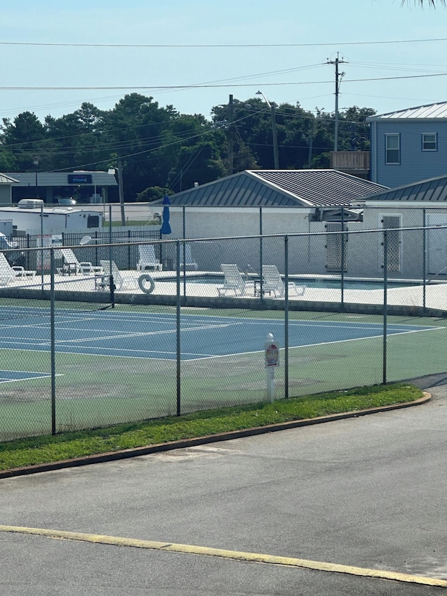 view of tennis court