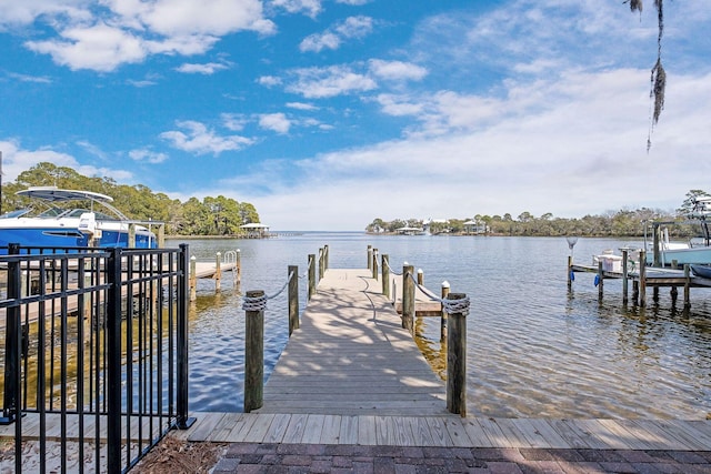 156 Beacon Point Dr, Santa Rosa Beach, FL 32459 - dock area featuring a water view and boat lift