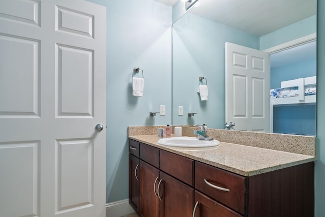 bathroom with vanity