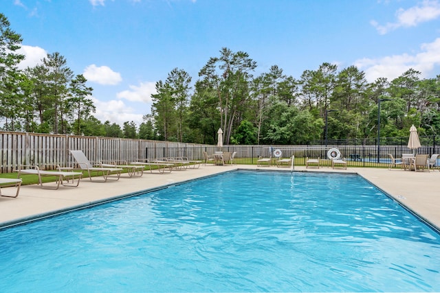 view of pool