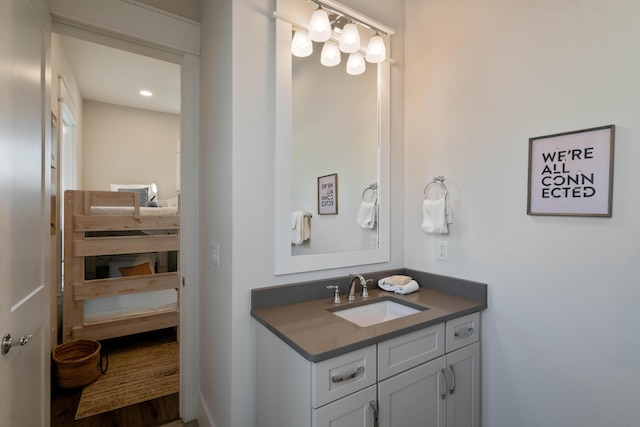 bathroom with vanity