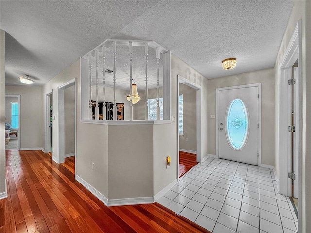 foyer featuring hardwood / wood-style flooring