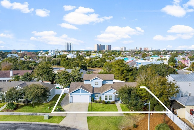 birds eye view of property