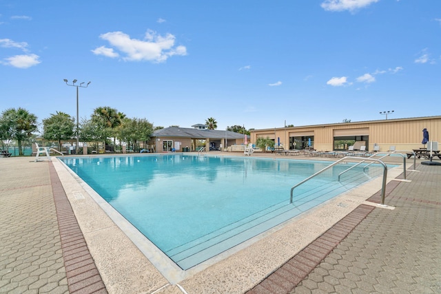 view of pool with a patio