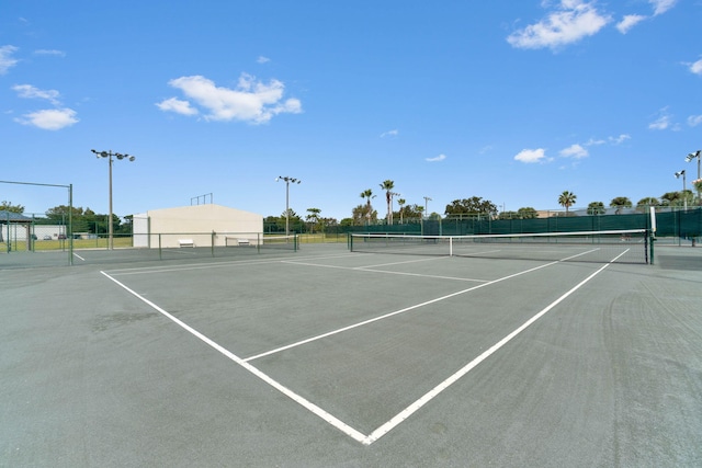 view of tennis court