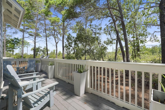 view of wooden terrace