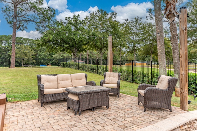 view of patio / terrace with outdoor lounge area