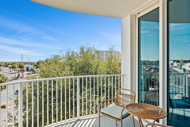 view of balcony