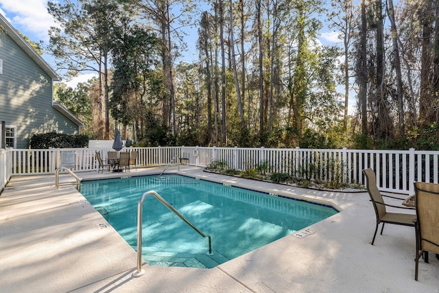 view of pool with a patio