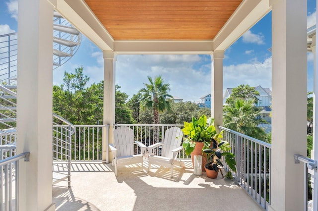 view of balcony