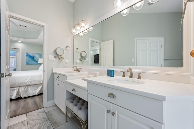 bathroom with vanity