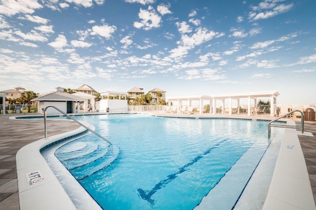 view of pool with a patio