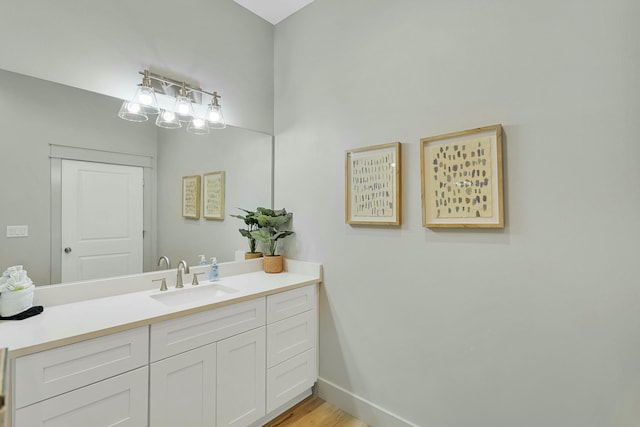 bathroom with vanity