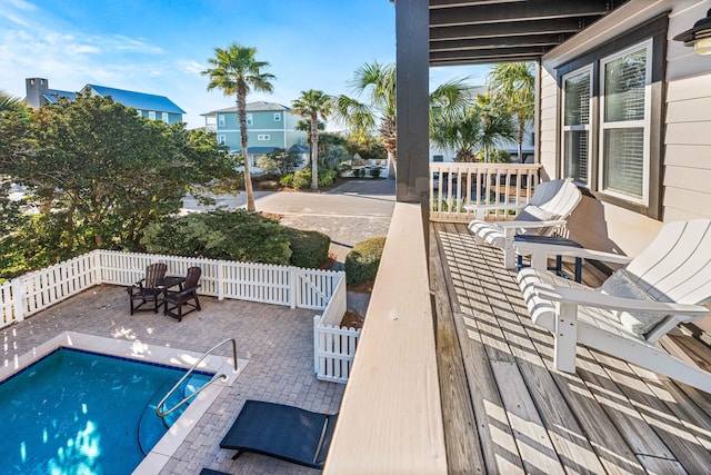 view of pool with a patio area