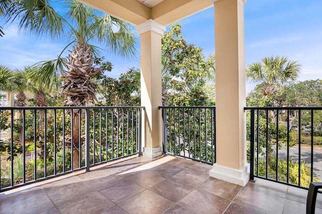 view of balcony